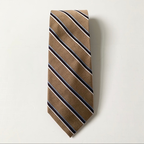 Jos. A. Bank Executive Collection Stripe Brown Tie - Picture 2 of 9